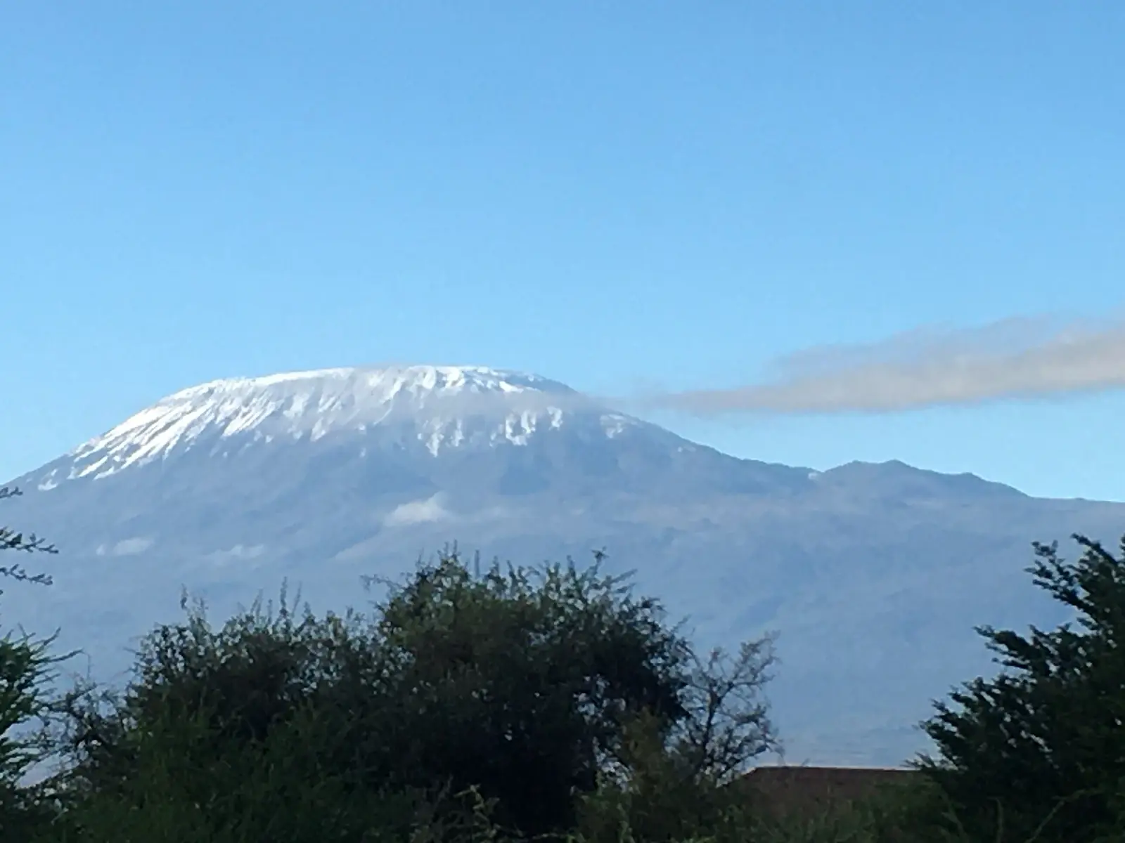 Mount Kilimanjaro seen across the plains