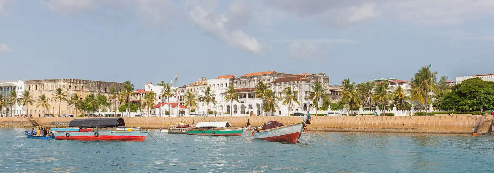 The Stone Town waterfront in Zanzibar